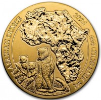 AFRICAN OUNCE. 2024 1 oz FINE GOLD 999.