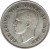 obverse of 50 Cents - George VI (1937 - 1947) coin with KM# 36 from Canada. Inscription: GEORGIVS VI D:G:REX ET IND:IMP: