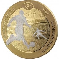 Silver coin Rwanda SPORTING OUNCE. 2026 1 oz FINE SILVER 999.