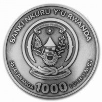 BANKI NIKURU Y'U RWANDA. REPUBLIKA Y'U RWANDA. UBUMWE - UMURIMO - GUKUNDA IGIHUGU. AMAFARANGA 1000 IGIHUMBI.