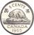 reverse of 5 Cents - Elizabeth II - 2'nd Portrait (1965 - 1981) coin with KM# 60 from Canada. Inscription: 5 CENTS K · G CANADA 1965