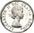 obverse of 5 Cents - Elizabeth II - 1'st Portrait (1953 - 1954) coin with KM# 50 from Canada. Inscription: ELIZABETH II DEI GRATIA REGINA