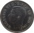 obverse of 5 Cents - George VI - Round (1937 - 1942) coin with KM# 33 from Canada. Inscription: GEORGIVS VI D : G : REX ET IND : IMP :