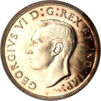 Canada coin 1 Dollar - George VI - Royal Visit (1939) obverse obverse of 1 Dollar - George VI - Royal Visit (1939) coin with KM# 38 from Canada. Inscription: GEORGIVS VI D:G:REX ET IND:IMP