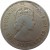 obverse of 100 Mils - Elizabeth II - 1'st Portrait (1955 - 1957) coin with KM# 37 from Cyprus. Inscription: QUEEN ELIZABETH THE SECOND