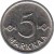 reverse of 5 Markkaa (1953 - 1962) coin with KM# 37a from Finland. Inscription: 5 MARKKAA