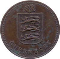 Guernsey coin 4 Doubles - George V / George VI (1914 - 1949) obverse obverse of 4 Doubles - George V / George VI (1914 - 1949) coin with KM# 13 from Guernsey. Inscription: GUERNESEY