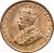 obverse of 1 Cent - George V - Smaller (1931 - 1934) coin with KM# 17 from Hong Kong. Inscription: GEORGE V KING AND EMPEROR OF INDIA