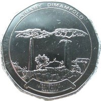 Madagascar coin 50 Ariary (1992) obverse obverse of 50 Ariary (1992) coin with KM# 20 from Madagascar. Inscription: ARIARY DIMAMPOLO TANINDRAZANA TOLOM - PIAVOTANA FAHAFAHANA