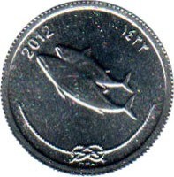 Maldives coin 5 Laari (2012) obverse obverse of 5 Laari (2012) coin with KM# 114 from Maldives. Inscription: 2012 ١٤٣٣ MMA