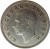 obverse of 6 Pence - George VI (1948 - 1952) coin with KM# 16 from New Zealand. Inscription: KING GEORGE THE SIXTH