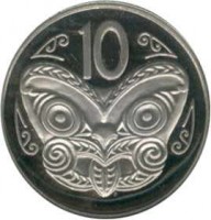 New Zealand coin 10 Cents - Elizabeth II - 2'nd Portrait (1970 - 1985) reverse reverse of 10 Cents - Elizabeth II - 2'nd Portrait (1970 - 1985) coin with KM# 41 from New Zealand. Inscription: 10