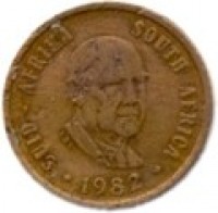 South Africa coin 1 Cent - Balthazar J. Vorster (1982) obverse obverse of 1 Cent - Balthazar J. Vorster (1982) coin with KM# 109 from South Africa. Inscription: SUID-AFRIKA SOUTH AFRICA LDL 1982
