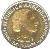 obverse of 1 Peso - Women's Vote (1997) coin with KM# 122 from Argentina. Inscription: REPUBLICA ARGENTINA MARIA EVA DUARTE de PERON