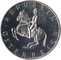 Austria coin 5 Schilling (1960 - 1968) obverse obverse of 5 Schilling (1960 - 1968) coin with KM# 2889 from Austria. Inscription: · REPUBLIK · ÖSTERREICH