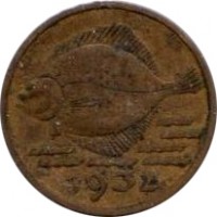 Danzig coin 5 Pfennig (1932) obverse obverse of 5 Pfennig (1932) coin with KM# 151 from Danzig. Inscription: 1932