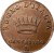reverse of 1 Centesimo - Napoleon I (1807 - 1818) coin with C# 1 from Italian States. Inscription: REGNO D'ITALIA CENTESIMO M