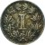 reverse of 1 Centavo (1882 - 1883) coin with KM# 392 from Mexico. Inscription: I