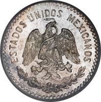 obverse of 10 Centavos (1905 - 1914) coin with KM# 428 from Mexico. Inscription: ESTADOS UNIDOS MEXICANOS