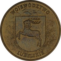 Poland coin 2 Złote - Lubelskie (2004) reverse reverse of 2 Złote - Lubelskie (2004) coin with Y# 514 from Poland. Inscription: WOJEWÓDZTWO LUBELSKIE