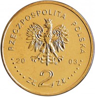 Poland coin 2 Złote - Stanislaw Leszczynski (2003) obverse obverse of 2 Złote - Stanislaw Leszczynski (2003) coin with Y# 473 from Poland. Inscription: RZECZPOSPOLITA POLSKA 2003 ZŁ 2 ZŁ