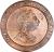 obverse of 2 Pence - George III (1797) coin with KM# 619 from United Kingdom. Inscription: GEORGIUS III · D:G · REX.
