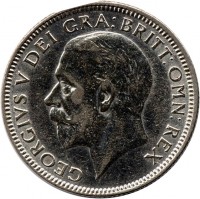 United Kingdom coin 1 Shilling - George V (1926 - 1927) obverse obverse of 1 Shilling - George V (1926 - 1927) coin with KM# 829 from United Kingdom. Inscription: GEORGIVS V DEI:GRA:BRITT:OMN:REX