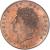 obverse of 1/2 Penny - George IV (1825 - 1827) coin with KM# 692 from United Kingdom. Inscription: GEORGIUS IV DEI GRATIA · 1825 ·