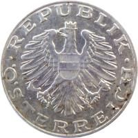 Austria coin 10 Schilling (1974 - 2001) obverse obverse of 10 Schilling (1974 - 2001) coin with KM# 2918 from Austria. Inscription: · REPUBLIK ÖSTERREICH ·
