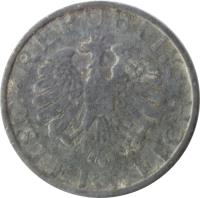 obverse of 10 Groschen (1947 - 1949) coin with KM# 2874 from Austria. Inscription: · REPUBLIK · ÖSTERREICH