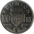 reverse of 100 Francs (1964 - 1973) coin with KM# 13 from Réunion. Inscription: REUNION 100 Frs PRAETER OMNES ANGULUS RIDET