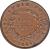 reverse of 1 Cent - Victoria (1845) coin with KM# 3 from Straits Settlements. Inscription: EAST INDIA COMPANY ONE CENT 1845