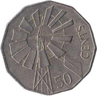 Australia coin 50 Cents - Elizabeth II - Year of the Outback (2002) reverse reverse of 50 Cents - Elizabeth II - Year of the Outback (2002) coin with KM# 602 from Australia. Inscription: 50 CENTS