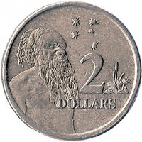 Australia coin 2 Dollars - Elizabeth II - 4'th Portrait (1999 - 2015) reverse reverse of 2 Dollars - Elizabeth II - 4'th Portrait (1999 - 2015) coin with KM# 406 from Australia. Inscription: 2 DOLLARS