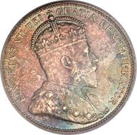 Canada coin 25 Cents - Edward VII (1910) obverse obverse of 25 Cents - Edward VII (1910) coin with KM# 11a from Canada. Inscription: EDWARDVS VII DEI GRATIA REX IMPERATOR