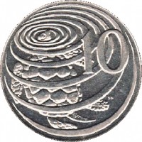 Cayman Islands coin 10 Cents - Elizabeth II - 3'rd Portrait; Magnetic (1992 - 1996) reverse reverse of 10 Cents - Elizabeth II - 3'rd Portrait; Magnetic (1992 - 1996) coin with KM# 89a from Cayman Islands. Inscription: 10