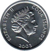 Cook Islands coin 1 Cent - Elizabeth II - James Cook - 4'th Portrait (2003) obverse obverse of 1 Cent - Elizabeth II - James Cook - 4'th Portrait (2003) coin with KM# 419 from Cook Islands. Inscription: ELIZABETH II COOK ISLANDS 2003