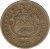 obverse of 10 Céntimos (1942 - 1947) coin with KM# 180 from Costa Rica. Inscription: REPUBLICA DE COSTA RICA 1942