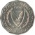 obverse of 1 Mil (1963 - 1972) coin with KM# 38 from Cyprus. Inscription: ΚΥΠΡΙΑΚΗ ΔΗΜΟΚΡΑΤΙΑ · KIBRIS CUMHURYETI 1963 1960