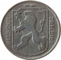 Belgium coin 1 Franc - Leopold III - BELGIQUE-BELGIE (1941 - 1947) obverse obverse of 1 Franc - Leopold III - BELGIQUE-BELGIE (1941 - 1947) coin with KM# 127 from Belgium. Inscription: BELGIQUE BELGIE