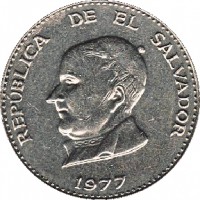 El Salvador coin 50 Centavos (1970 - 1977) obverse obverse of 50 Centavos (1970 - 1977) coin with KM# 140 from El Salvador. Inscription: REPÚBLICA DE EL SAVADOR 1977