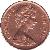 obverse of 2 Cents - Elizabeth II - 2'nd Portrait (1969 - 1985) coin with KM# 28 from Fiji. Inscription: ELIZABETH II FIJI 1975