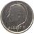 obverse of 1 Franc - Albert II - Dutch text (1994 - 2001) coin with KM# 188 from Belgium. Inscription: ALBERT II