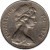 obverse of 20 Cents - Elizabeth II - 2'nd Portrait (1969 - 1985) coin with KM# 31 from Fiji. Inscription: ELIZABETH II FIJI 1978