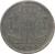 reverse of 1 Franc - Leopold III - BELGIE-BELGIQUE (1942 - 1947) coin with KM# 128 from Belgium. Inscription: 1 F 1943