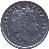 obverse of 10 Pence - Elizabeth II - 4'th Portrait (1998 - 2003) coin with KM# 776 from Gibraltar. Inscription: GIBRALTAR ELIZABETH II 1998 IRB