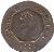 obverse of 20 Pence - Elizabeth II - 3'rd Portrait (2005 - 2011) coin with KM# 1083 from Gibraltar. Inscription: ELIZABETH II · GIBRALTAR 2005