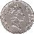 obverse of 5 Pence - Elizabeth II - Smaller; 3'rd Portrait (1990 - 1997) coin with KM# 22a from Gibraltar. Inscription: ELIZABETH II GIBRALTAR · 1996