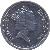 obverse of 10 Pence - Elizabeth II - Smaller; 3'rd Portrait (1994) coin with KM# 23.2 from Gibraltar. Inscription: ELIZABETH II GIBRALTAR · 1994