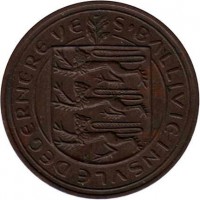 Guernsey coin 4 Doubles - Elizabeth II (1956 - 1966) obverse obverse of 4 Doubles - Elizabeth II (1956 - 1966) coin with KM# 15 from Guernsey. Inscription: S'BALLIVIE INSVLE DEGERNEREVE